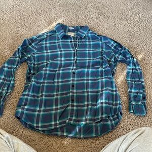 Men’s XXL Flannel - White & Blue